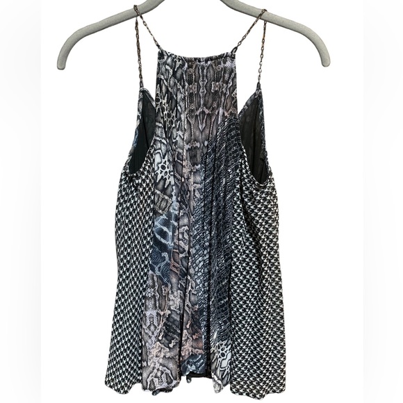RAMY BROOK NY Eliora Python & Crocodile Chain Detail Tank S 18.5” p2p $295 NWOT - Picture 9 of 11